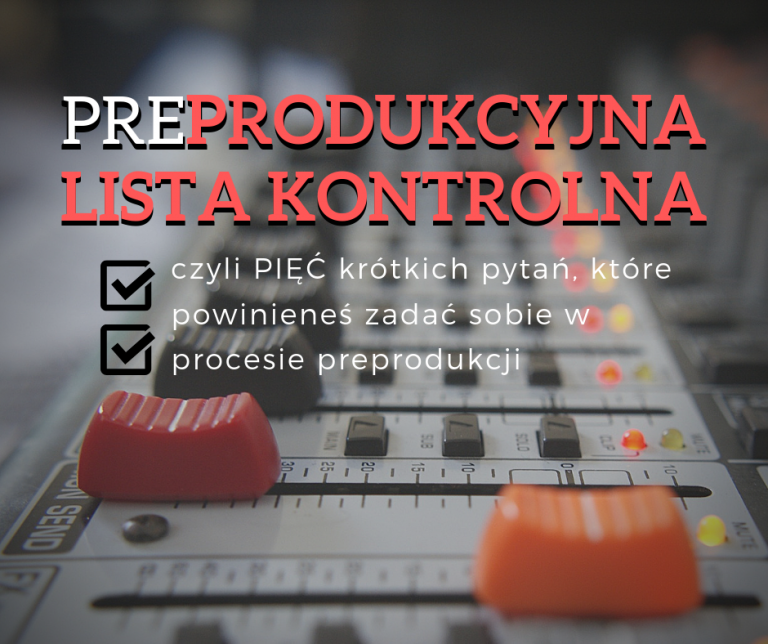 Read more about the article Preprodukcyjna lista kontrolna